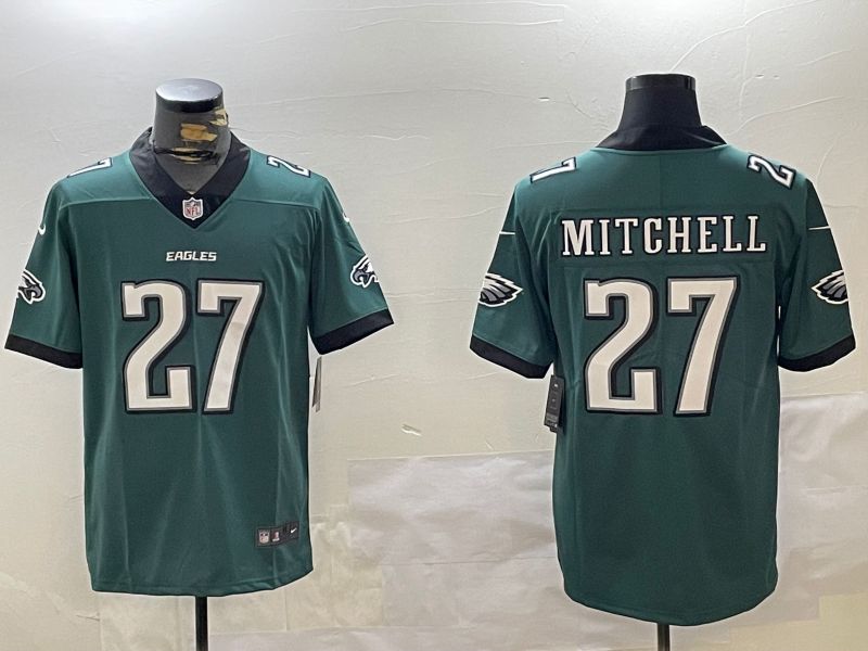 Men Philadelphia Eagles #27 Mitchell Green 2024 Nike Limited NFL Jersey style 1